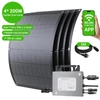 Kép 9/9 - LIONSHEE LS-PV800Mi 800W hajlékony napelem szett (4×200W) 800W mikroinverterrel, 23,5% hatásfok, IP67, 5 m AC kábel, Plug&Play erkélyre és lakókocsiba