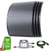 Kép 1/9 - LIONSHEE LS-PV800Mi 800W hajlékony napelem szett (4×200W) 800W mikroinverterrel, 23,5% hatásfok, IP67, 5 m AC kábel, Plug&Play erkélyre és lakókocsiba
