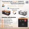 Kép 3/6 - Cloudenergy 12V 150Ah LiFePO4 akkumulátorcsomag, 1920Wh, 6000+ ciklus, beépített 100A BMS