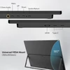Kép 10/17 - MESWAO S238 23,8" hordozható monitor – 1080P FHD IPS, 120Hz, 100% sRGB, beépített hangszóró, Type-C/HDMI, VESA