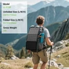 Kép 7/10 - LIONSHEE LS-SP30F 30W összecsukható napelem panel – 23% hatásfok, IP67 vízálló, USB és Type‑C kimenet, 3 részes ETFE monokristályos solar töltő