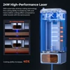 Kép 5/9 - IKIER K1 Pro 24W lézergravírozó, 410×410 mm munkaterület, 800 mm/s, autofókusz, automata süllyesztés, egyutas vágás