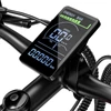 Kép 13/20 - RANDRIDE YG90B elektromos kerékpár 1000W, 45 km/h, 48V 17Ah kivehető akkumulátor, 80–90 km hatótáv, Shimano 21, hidraulikus fék, fekete-piros
