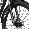 Kép 16/20 - RANDRIDE YG90B elektromos kerékpár 1000W, 45 km/h, 48V 17Ah kivehető akkumulátor, 80–90 km hatótáv, Shimano 21, hidraulikus fék, fekete-piros
