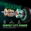 Kép 8/20 - CUNFON RS300 elektromos roller 500 W motorral, 36 V 10,4 Ah akkumulátorral, 10" kerekekkel, 30 km/h max., 40 km hatótáv, dobfék + e-fék, appvezérlés