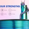 Kép 2/5 - ERYONE háromszínű selyem PLA 3D nyomtató filament, 1 kg – piros/kék/zöld