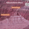 Kép 2/11 - 5 kg ERYONE nagy sebességű matt PLA csavart 3D nyomtató filament – Grand Canyon piros/piros/vízesés szivárvány/kék/lila-kék, arany és zöld