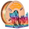 Kép 11/11 - 5 kg ERYONE nagy sebességű matt PLA csavart 3D nyomtató filament – Grand Canyon piros/piros/vízesés szivárvány/kék/lila-kék, arany és zöld