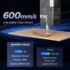 Kép 3/8 - Gweike Cloud Pro 55W CO₂ lézergravírozó forgatóhengerrel, autofókusszal, 600 mm/s, 0,025 mm pontosság, 510×300 mm munkatér (fa/fém/akril/bőr)