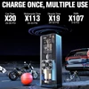 Kép 5/13 - GOOLOO GT150 hordozható akkumulátoros kompresszor és elektromos pumpa, 150 PSI, 7500mAh, automata leállítás, autó/motor/kerékpár