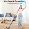 Kép 5/7 - MOOSOO AC1 vezeték nélküli állóporszívó: 28000Pa szívóerő, 40 perc üzemidő, 120W motor, 800ml tartály, LED kijelző és 5 lépcsős szűrés