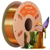 Kép 1/6 - ERYONE nagysebességű selyem hatású trikolor PLA 3D nyomtató filament, 1 kg - narancs/kék/zöld