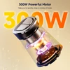 Kép 8/17 - BioloMix mini elektromos ételaprító, 300W erős motor, 3L dupla tál, LED időzítő, rozsdamentes acél & üveg, mosogatógéppel tisztítható, többfunkciós húsdaráló & pürésítő