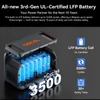 Kép 6/16 - Blackview Oscal PowerMax 1800 SE power station, 1024Wh LiFePO₄ akku, 1800W/3600W, 10 kimenet, 800W napelem töltés, UPS, szinuszhullám – táborhoz, otthoni backup