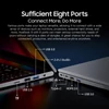 Kép 12/12 - Blackview AceBook 8 laptop: 15.6" FHD IPS kijelző, Intel N150 3.6GHz, 16GB RAM + 512GB SSD, WiFi 6 + BT 5.0, USB-C HDMI, 38Wh akku