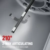 Kép 2/10 - KAIWEETS KBA02 Artikulációs Endoszkóp Kamera: 6.5mm szonda, 210° forgatható fej, 1080P IPS kijelző, IP67 vízálló, 1.6m kábel