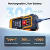 Kép 6/10 - CIGMAN CD-80T zsebméretű lézeres távolságmérő – 80m, ±2mm pontosság, IP54 vízálló, 20 adatcsoport, Type-C tölthető lézeres mérőszalag