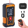 Kép 1/10 - CIGMAN CD-80T zsebméretű lézeres távolságmérő – 80m, ±2mm pontosság, IP54 vízálló, 20 adatcsoport, Type-C tölthető lézeres mérőszalag