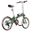 Kép 6/20 - ONESPORT OT02 Pro összecsukható elektromos kerékpár, 250W, 36V 5.2Ah, 20", 25km/h, 25km hatótáv, Shimano 7 sebesség, tárcsafék - Zöld