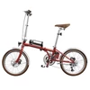 Kép 4/20 - ONESPORT OT02 Pro összecsukható elektromos kerékpár, 250W, 36V 5.2Ah, 20", 25km/h, 25km hatótáv, Shimano 7 sebesség, tárcsafék - Piros