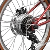 Kép 8/20 - ONESPORT OT02 Pro összecsukható elektromos kerékpár, 250W, 36V 5.2Ah, 20", 25km/h, 25km hatótáv, Shimano 7 sebesség, tárcsafék - Piros