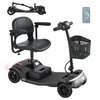 Kép 2/14 - Sweetrich S2 elektromos moped: 250W motor, 15km hatótáv, 6km/h sebesség - Fekete