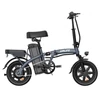 Kép 3/6 - URLIFE F1L összecsukható elektromos kerékpár – 250W, 48V 7.5Ah, 14", 25km/h, 60km hatótáv, tárcsafék, kettős lengéscsillapító, LCD – Szürke