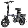Kép 1/6 - URLIFE F1L összecsukható elektromos kerékpár – 250W, 48V 7.5Ah, 14", 25km/h, 60km hatótáv, tárcsafék, kettős lengéscsillapító, LCD – Szürke