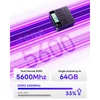 Kép 9/14 - AOOSTAR GEM12 Pro Mini PC Barebone - AMD Ryzen 7 Pro 8845HS, kijelző, ujjlenyomat-olvasó, 4K négyszeres kijelző, Oculink, WiFi 6, 2.5G LAN