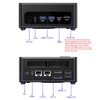 Kép 13/14 - AOOSTAR GEM12 Pro Mini PC Barebone - AMD Ryzen 7 Pro 8845HS, kijelző, ujjlenyomat-olvasó, 4K négyszeres kijelző, Oculink, WiFi 6, 2.5G LAN