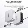 Kép 8/10 - AOOSTAR MACO Mini PC Barebone - Ryzen 7 Pro 8845HS, 5.1GHz, 2xUSB4, Oculink, 2x2.5G LAN, WiFi6, 4 monitor támogatás, ujjlenyomat-olvasó, RAM és SSD nélkül