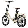 Kép 10/20 - ONESPORT OT16 e-bike 20×3.0 gumikkal, 48V 17Ah akkuval, 25 km/h végsebességgel, 3 üzemmód, 7 fokozat – Fehér