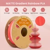 Kép 5/7 - ERYONE nagy sebességű matt PLA nyomtatószál – 1 kg, piros–fehér színátmenet