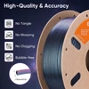 Kép 5/11 - 5 kg ERYONE Burnt Titanium háromszínű PLA filament – kék‑fekete‑rózsapiros / juharszirup borostyán / kék‑zöld‑rózsapiros / lila / kék‑narancs
