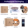 Kép 6/11 - 5 kg ERYONE Burnt Titanium két­színű PLA filament – zöld‑lila‑kék / fagyos menta / Royal Essence / faszénszürke / zöld‑rózsapiros‑lila‑kék
