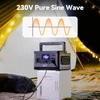 Kép 5/12 - Flashfish P63 hordozható erőállomás, 520Wh lítium akkumulátoros napelemes generátor, 500W AC kimenettel, több USB és DC porttal