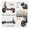 Kép 2/20 - ANBERNIC Gosoul 2 elektromos roller, 800W motorral, 48V 13Ah akkumulátorral, tízhüvelykes kerekekkel, hetven kilométer hatótávval és NFC‑s feloldással