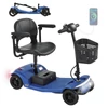 Kép 2/5 - Sweetrich S2 elektromos moped, 250W motorral, 24V 12Ah akkumulátorral, 6 km/h sebességgel, 15 km hatótávval – Kék