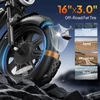 Kép 9/12 - URLIFE T16 elektromos kerékpár, 250W nagy nyomatékú motorral, 48V 13Ah akkumulátorral, akár 100km hatótávval, 25km/h végsebességgel, 16×3.0 zsíros gumikkal, teljes felfüggesztéssel és dupla tárcsafékkel
