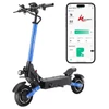 Kép 1/8 - Halo Knight T108 elektromos roller – 10" kerék, dupla 1000W motor, 65 km/h, 52V 28.8Ah akku, 60 km hatótáv, 150 kg teherbírás, hidraulikus fék - Fekete