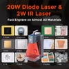 Kép 3/13 - LONGER Nano Duo AI lézergravírozó – 20W kék + 2W IR lézer, 300×300 mm, 10000 mm/s, 16MP AI kamera, fa/fém/akril/bőr kompatibilis