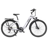 Kép 1/20 - ONESPORT OT05 Pro elektromos kerékpár – 250W motor, 36V 22.5Ah akku, 140 km hatótáv, 25 km/h, hidraulikus fék, első teleszkóp, Shimano 7 sebesség – Fehér