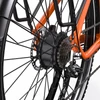 Kép 16/20 - ONESPORT OT05 Pro elektromos kerékpár – 250W motor, 36V 22.5Ah akku, 140 km hatótáv, 25 km/h, hidraulikus fék, első teleszkóp, Shimano 7 sebesség – Narancs