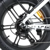 Kép 16/17 - RATTAN LF Pro elektromos kerékpár, 750W motor, 48V 18Ah akku, 25 km/h, 40° emelkedő, 120 km hatótáv, IP65 vízálló – Fehér