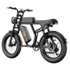 Kép 4/10 - URLIFE T2 elektromos kerékpár – 500W motor, 48V 15.6Ah akku, 20×4.0 gumik, 25 km/h, dupla tárcsafék, teljes felfüggesztés, Shimano 7 seb. – Fekete