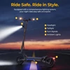 Kép 10/20 - Ausom Gosoul 2 Pro elektromos roller, 2×1000W motorral, 48V 18Ah akkuval, 60 km/h végsebességgel és 90 km hatótávval