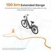 Kép 4/20 - Foride Roamer 1 Step-Thru elektromos kerékpár, 250W, 36V 13Ah, 27.5", 25 km/h, 100 km hatótáv, tárcsafék, rugóvilla, Shimano 7 – Zöld