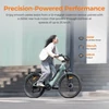 Kép 5/20 - Foride Roamer 1 Step-Thru elektromos kerékpár, 250W, 36V 13Ah, 27.5", 25 km/h, 100 km hatótáv, tárcsafék, rugóvilla, Shimano 7 – Zöld