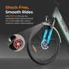 Kép 6/20 - Foride Roamer 1 Step-Thru elektromos kerékpár, 250W, 36V 13Ah, 27.5", 25 km/h, 100 km hatótáv, tárcsafék, rugóvilla, Shimano 7 – Zöld