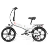 Kép 2/15 - SAMEBIKE 20LVXD30-II összecsukható elektromos kerékpár, 20" kerék, 48V 350W motor, 10Ah akku, 30 km/h – Fehér